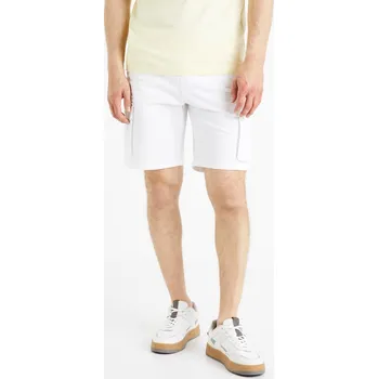 Pánské oblečení Celio Plátěné cargo kraťasy Doribm - Pánské Celio šedá 2275601