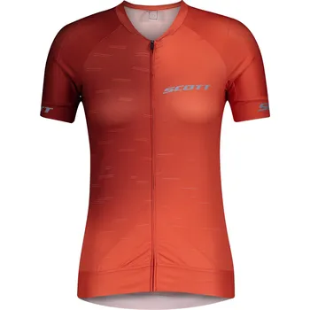 Cyklistické kalhoty Dámský cyklistický dres Scott Shirt W's RC Pro s/sl Fla Re/Gl Bl