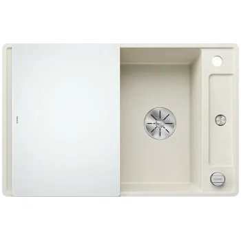Granitový dřez Blanco AXIA III 45 S-F InFino silgranit bílá soft dřez vpravo s excentrem přísluš. sklo - 527037 + ZÁRUKA 3 ROKY ZDARMA