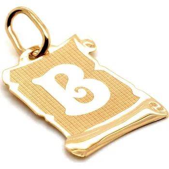 Přívěsek Písmenko B na pergamenu