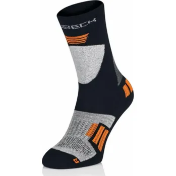Brubeck Ski Force dětské ponožky, šedé a oranžové, velikosti 30-32 (BSK001/J)