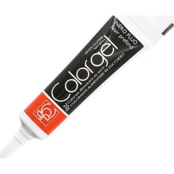 Potravinářské barvivo Nero Fluo (Černá) - Gelová barva Modecor