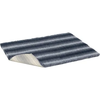 Pelíšek pro psa Vetbed protiskluz / Drybed modrá pruhy 75 x 50 cm, vlas 30 mm