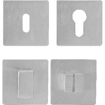 Dveřní kování MPK - ROZETA - HR 3SM rozety WC BN - Broušená nerez