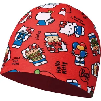 Cyklistické kalhoty Dětská čepice Buff Micro Polar Hello Kitty Jr Foodie Red
