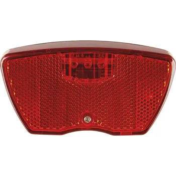 Cyklosvítilna ODRAZKA NA NOSIČ VELKOPLOŠNÁ S 2 DIODAMI