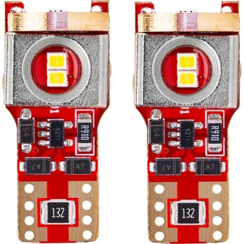 Autožárovka LED žárovky CANBUS 2016 6SMD T10 W5W W10W White White 12V/24V - 02802