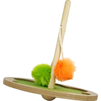 Hračka pro kočku EARTHY PAWZ Káča s míčky hračka pro kočky 16 x 17 cm