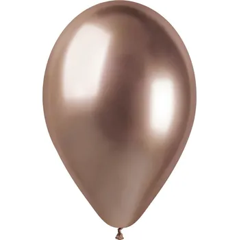 Balónek Chromový latexový balónek 33cm SHINY rose gold #096