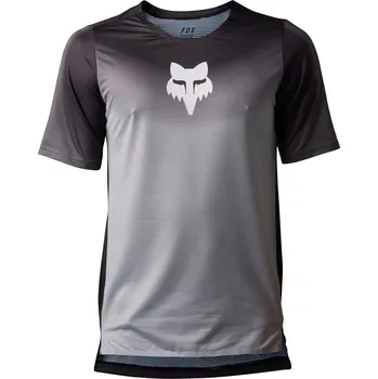 Cyklistické kalhoty Pánský cyklistický dres Fox Flexair Ss Jersey Novah Steel Grey