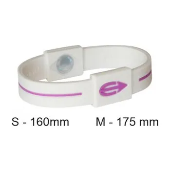 EPO balanční náramek - bílá/fialová S