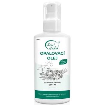 Přípravek na opalování Aromaterapie Karel Hadek Opalovací olej SPF10 100 ml