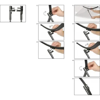 Stěrač Compass Stěrače Volkswagen Jetta V (2005) 610 + 480 mm -
