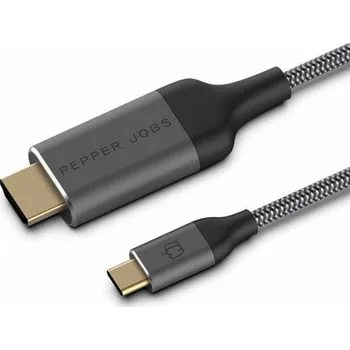 Video kabel Pepper Jobs USB-C – HDMI kabel 1,8 m bílý (PJ-C2H18M)