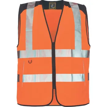 Pánská softshellová bunda KNOXFIELD HVPS vesta - refl.oranž - M