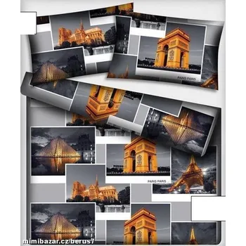 Povlečení POVLEČENÍ NA VELKOU POSTEL FOTOTISK PAŘÍŽ