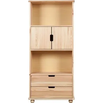 Knihovna Jandrew Dřevěný regál z masivního dřeva borovice Regál 22 jandr Šířka: 60 cm, barevné odstíny: bez povrchové úpravy