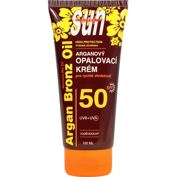 Přípravek na opalování Vivaco Sun Arganový opalovací krém SPF50 100 ml