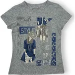 Kugo Dívčí trička s krátkým rukávem ZORA Barva: Šedá, Velikost: 158