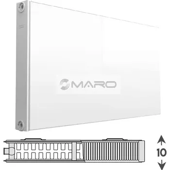 Radiátor Korad Radiators Plan Ventil Kompakt 22 Radiátor deskový, VKS, střední 600 x 700 x 100 mm, 1099 W (75/65°C), bílý, 22VPS600700