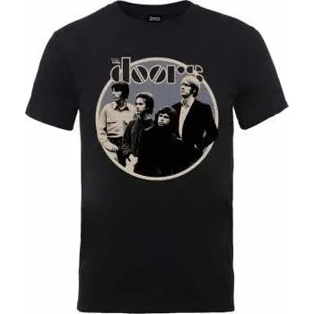 Pánské oblečení Merch The Doors: Tričko Retro Circle L 2020