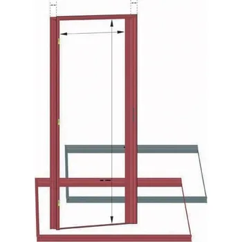 Miroslav Růčka Zárubeň CGH - hranatá do cihlového zdiva 95x1970x1100 mm pravá