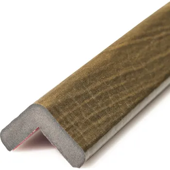 Stavební profil Ochranný profil 8, khaki dřevo, 4,7 cm × 500 cm
