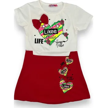 Dívčí šaty Dassi Dívčí červené šaty 04 Barva: Červená, Velikost: 92