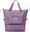 Cestovní skládací taška s velkým úložným prostorem 42 x 28 x 22 cm, světle fialová