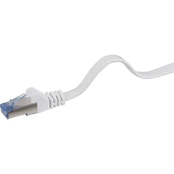Datový kabel Renkforce RF-4149843 RJ45 síťové kabely, propojovací kabely CAT 6A U/FTP 3.00 m šedá flexibilní provedení, s ochranou, samozhášecí 1 ks