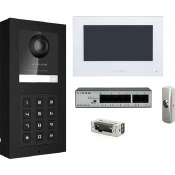 VIDEOINTERKOMOVÁ SADA VIDOS ONE + TLAČÍTKO + ELEKTRICKÝ ZÁMEK DVEŘÍ