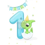 Caketools Jedlý papír "První narozeniny 5" - A4