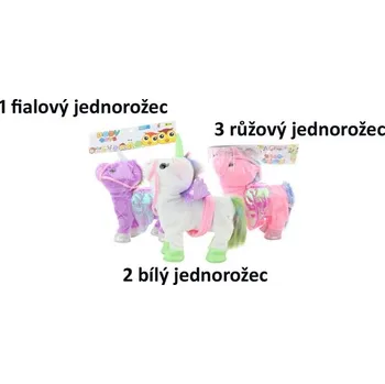plyšák Jednorožec plyšový na baterie 3 růžový jednorožec