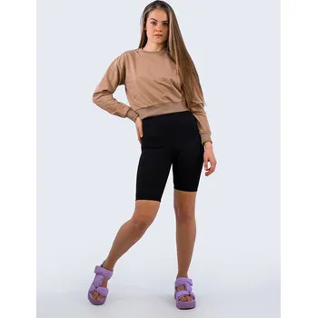 Dámská mikina BudesIN Krátká mikina Maria - hnědá XL