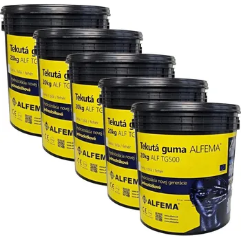 Stavebniny Sada Tekutá guma ALFEMA TG500 bílá 5x20 kg