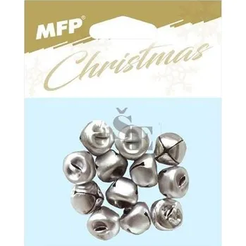 Rolničky stříbrné 12ks 2cm 8882339