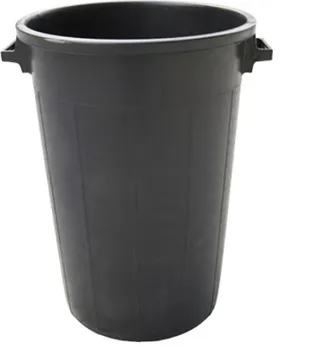 Venkovní odpadkový koš Nohel Garden Plastová nádoba s uchy černá