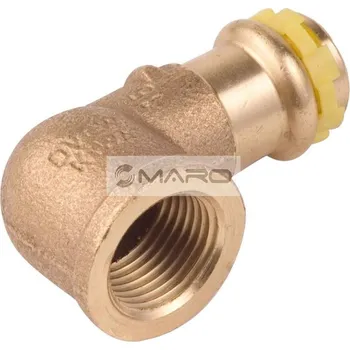 rozdělovač topení KAN-therm Copper V Gas Koleno Cu lisovací 90° s vnitřním závitem SPG4090GV pro plyn 18 x 3/4 ", 4090GVG1834