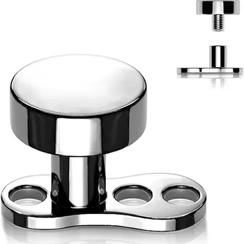 Piercing Šperky4U Kompletní microdermal piercing 1,2 mm - placka - MD027-ST