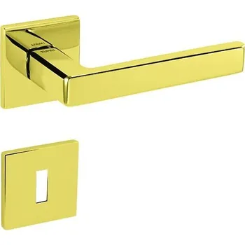 Dveřní kování TI - SONIA - HR 3095Q 5S rozety PZ, klika/klika OLV - Mosaz leštěná lakovaná (01)