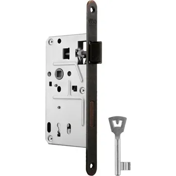 zadlabací zámek VR - Zámek na dveře 72 BB - 035/186 BB otvor pro klíč, 72 mm CMR - Tmavá měď