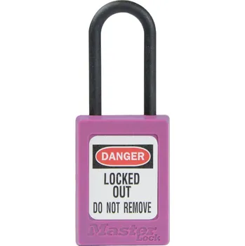 Visací zámek Nevodivý zámek s tenkým okem, fialová, 1 ks