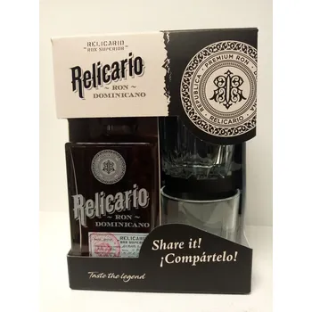 Rum Relicario 40% 0,7 l + 2x sklenička