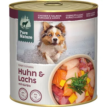 Krmivo pro psa Pure Nature Dog Adult konzerva Kuře a Losos 800g