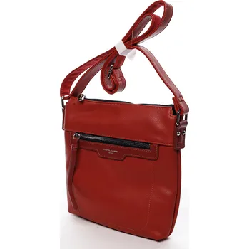 Kabelka Praktická dámská koženková crossbody kabelka Simonas sky, červená