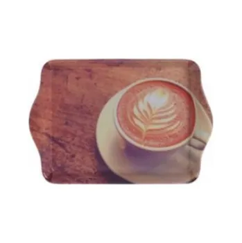 Plastový tácek s držadly, Šálek kávy č. 1 - 21*14 cm