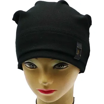 Čepice RDX 0498 Čepice dlouhá, nášivka Barva: černá, Velikost: 7 (9-12 let)