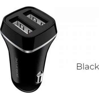 Borofonová nabíječka 2x USB-A 2,4 A (BFO-BZ2-B)