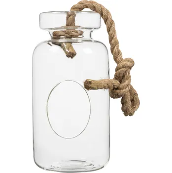 Nohel Garden Lahev dekorační S závěsná skleněná d10x18cm