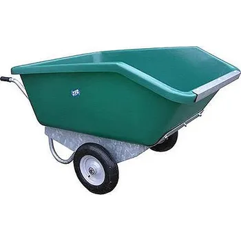 Kolečko Dvoukolový vozík výklopný 500 l zelený